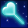 Cyan Heart Glow Wand