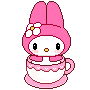 my melody teacup.gif