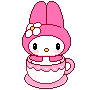 my melody teacup.gif