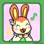BUNNIE IS READY FOR THE FROGGY PARTY!.png