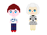 Small Miko and Sheldon pixels.png