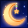 Orange Crescent Moon