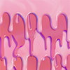 Melting Strawberry (Single-Use Backdrop)